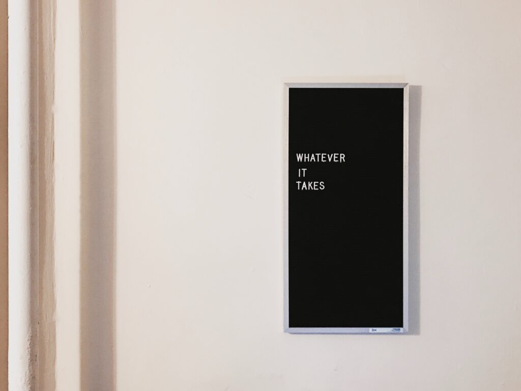 quote on wall